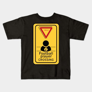 Football Player crossing Kids T-Shirt